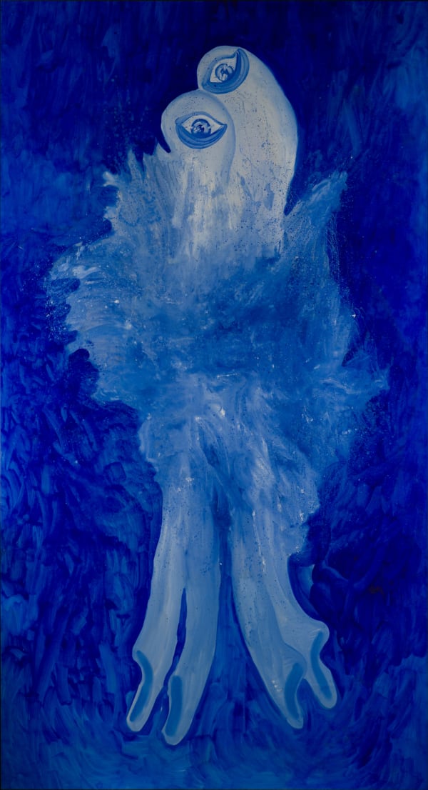 Alymamah Rashed, I breathe within your union to make my blues into hues (eternity lays within your embrace) - series of 2 , 2024