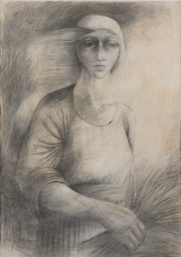 Sliman Mansour, The Harvest, 1972