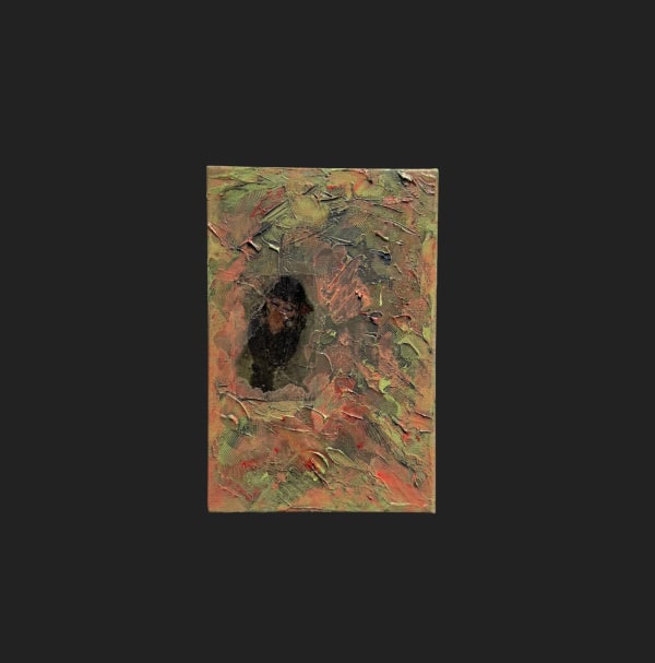 Talal Al Najjar Showering Monkey, 2025 Acrylic, polymer, vinyl on canvas 30 x 20 cm