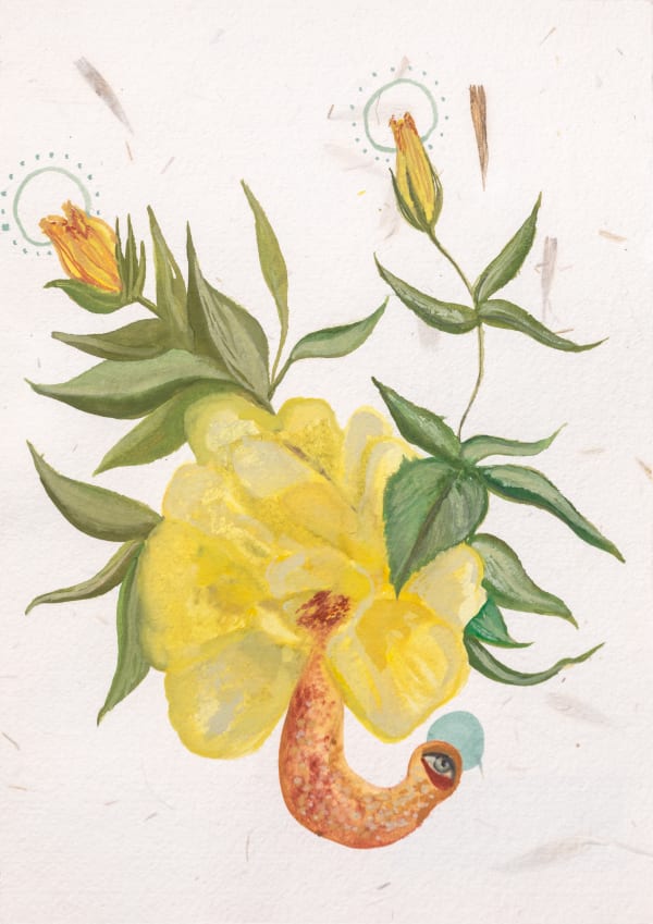 Alymamah Rashed Mirrors from the Sidewalks (A Pilgrimage from Turkey to Holland), 2024 Watercolor on handmade paper 21 x 29.7 cm 8 1/4 x 11 3/4 in (ITALY)