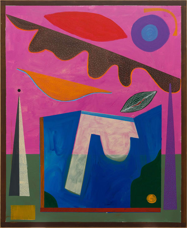 Nasser Almulhim Gravity in Rehearsal, 2025 Acrylic on canvas 220 x 180 cm 86 5/8 x 70 7/8 in