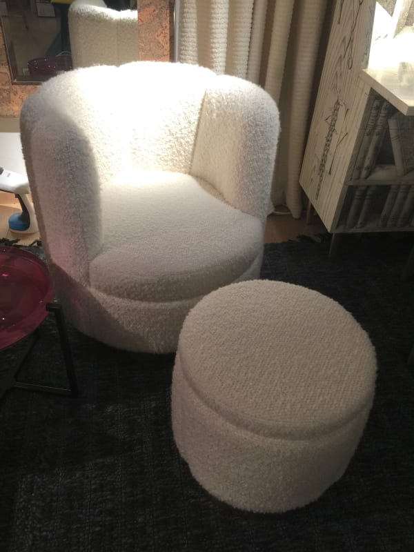 Tub Chair and Footstool, Contemporary