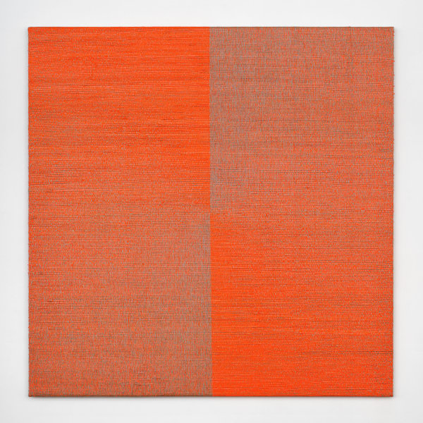 Woven Angle Gradient as Weft, Fluorescent Orange (90°, 270°) #2