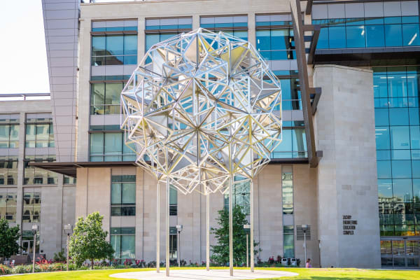 large sphere outside