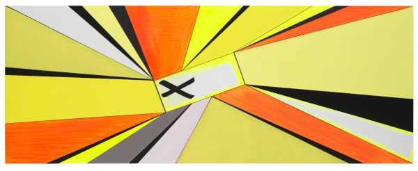 Thomas Scheibitz yellow and orange abstract painting