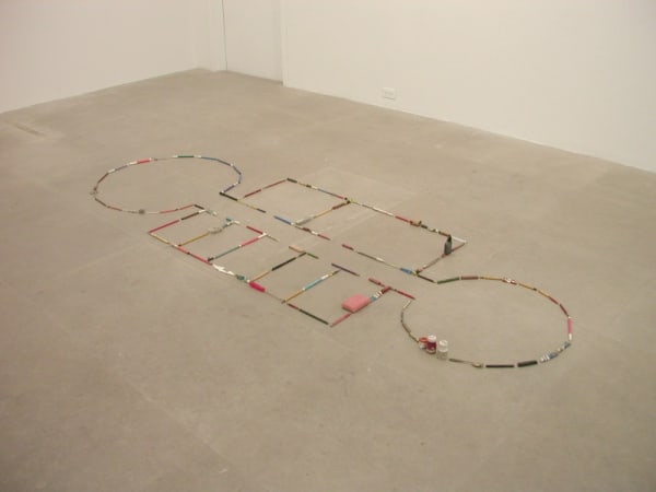 Inhabited for a Survey (First Floor Plan from Self-Portrait as a Building), 1986