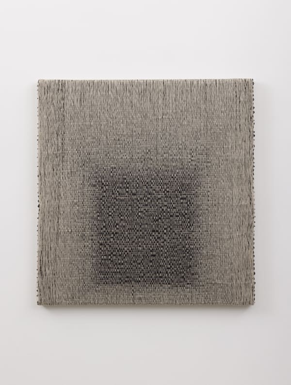 Woven Homage to the Square (Black) #3, 2021