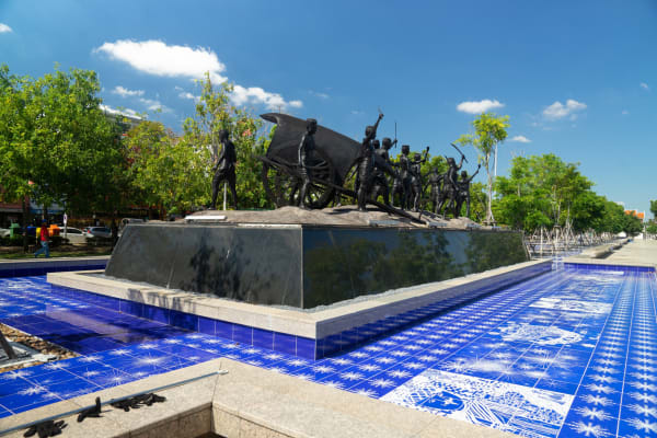 Sandra Cinto, PERMANENT INSTALLATION: The Wishes Boulevard, Korat, Thailand, 2021