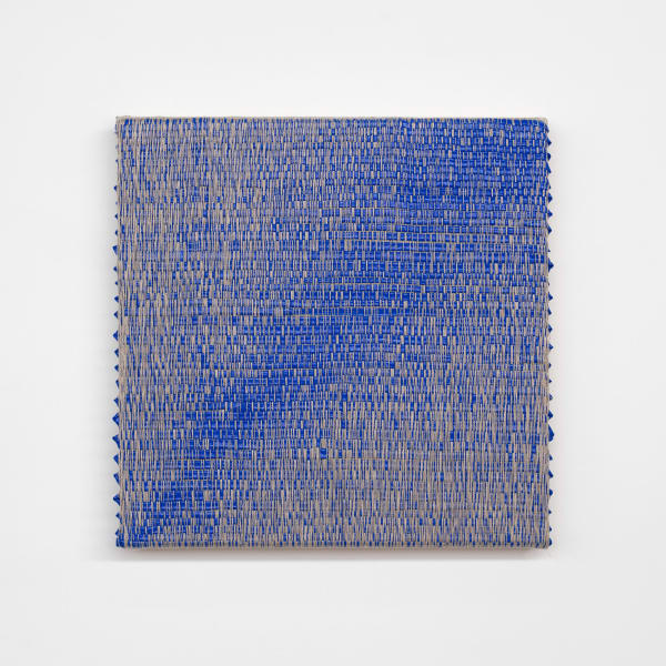 Image of Woven Corner Flare Gradient as Weft, Fluorescent Blue #1.