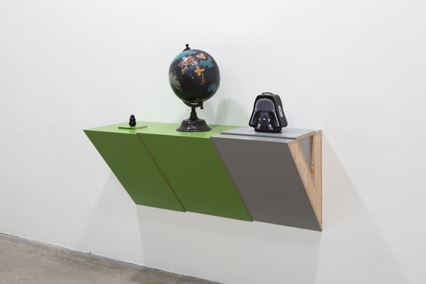 Untitled (dog chew, globe, Darth Vader), 2016