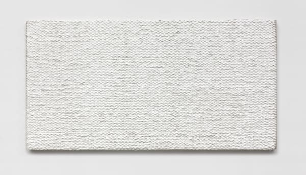 Woven Solid as Warp, Horizontal (White) #1, 2017