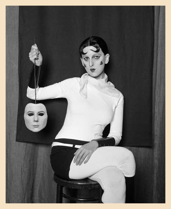 Me as Cahun Holding a Mask of My Face, 2012