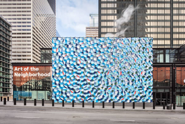 Olafur Eliasson, PERMANENT INSTALLATION: Atmospheric wave wall, Willis Tower, Chicago, 2020