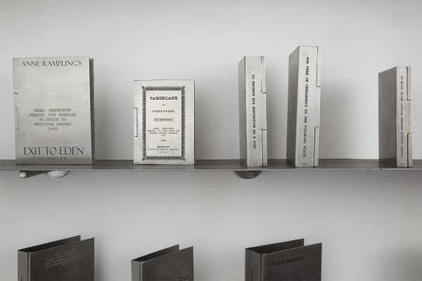 Someone Else—A library of 100 books written anonymously or under pseudonyms [detail], 2011