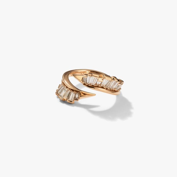 Nak Armstrong, Ruched open coil ring