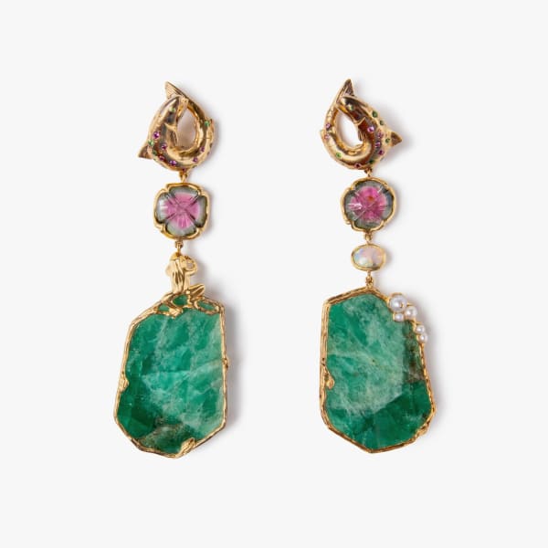 Bibi Van Der Velden, Teton earrings