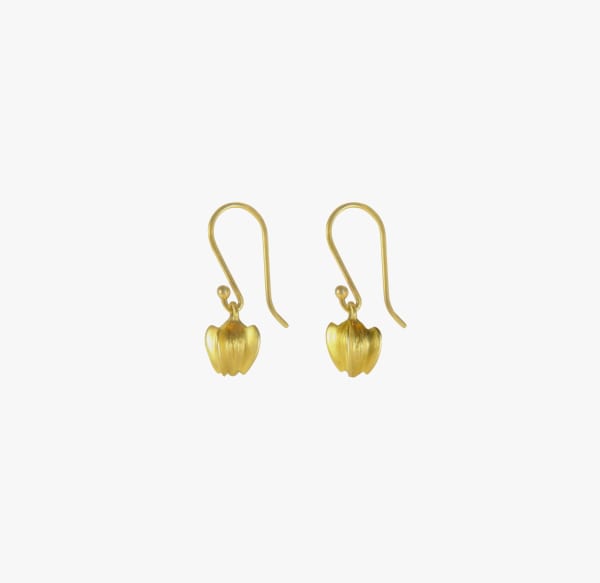 Gabriella Kiss, Gold buckwheat earrings