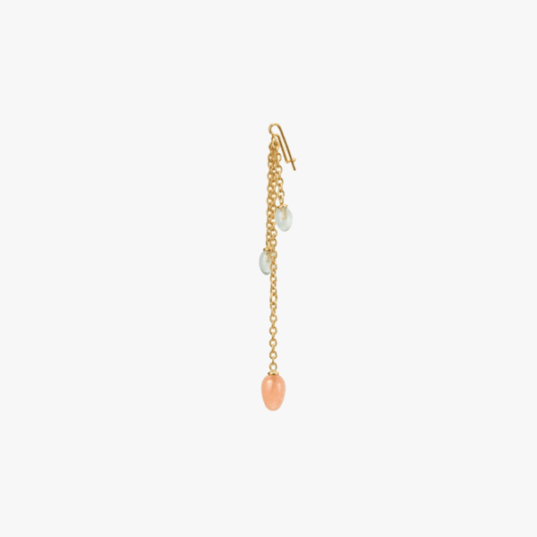 Ole Lynggaard Copenhagen, Young fish aquamarine and blush pendant for earring
