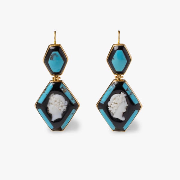 Anna Porcu, Turquoise earrings