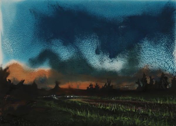 Ann Quinn, Car Race at Night, 2022