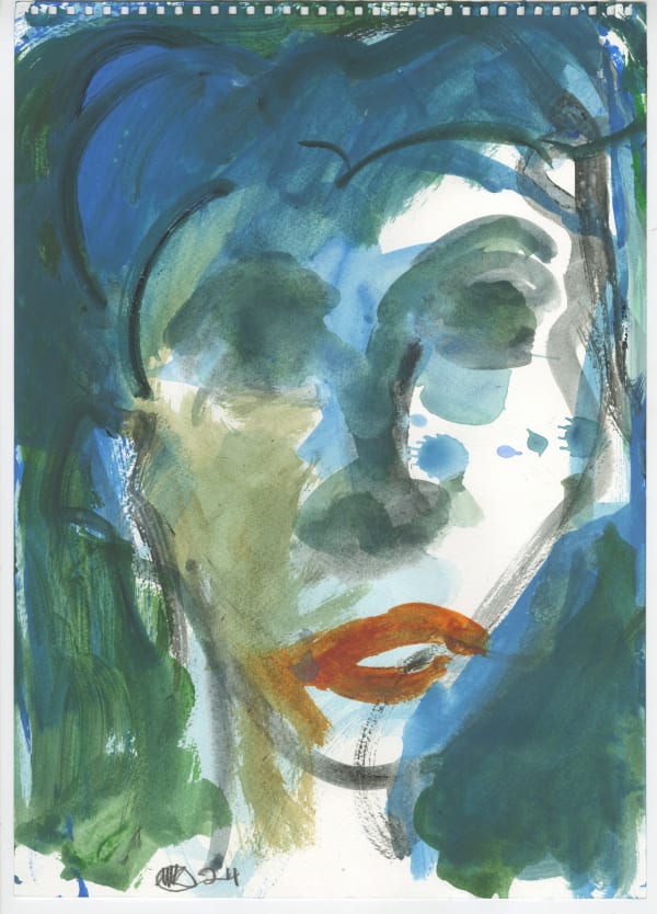 Michael Kane, Woman with Open Mouth, 2024