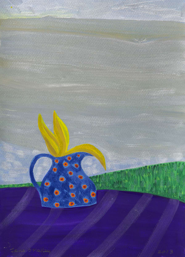 Jane O'Malley, Silver Lava Landscape with Fig Tree & Onion Field - Lanzarote, 2013