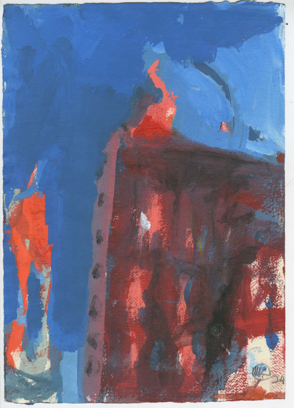 Michael Kane, Building with a Monument, 2024