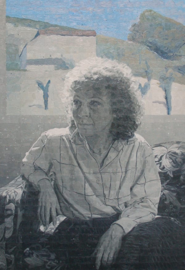 Colin Harrison, Portrait of A. with Landscape after Morandi, 2000