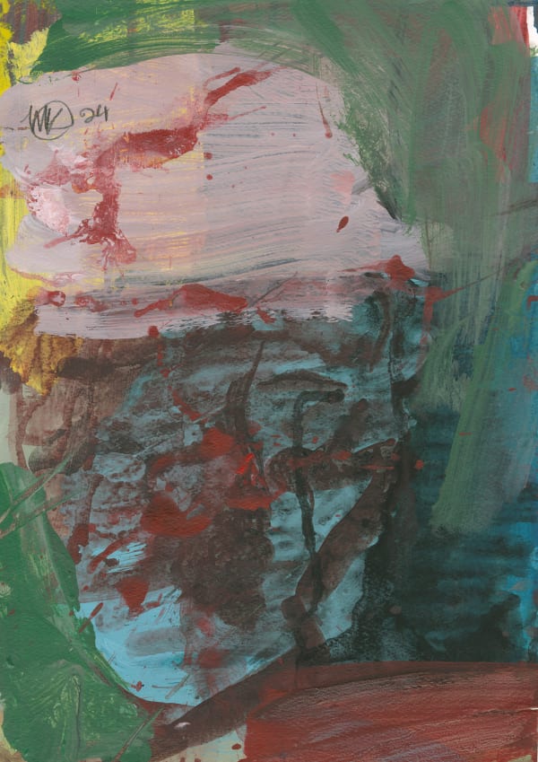 Michael Kane, Demonstrator with a Bandaged Head, 2024