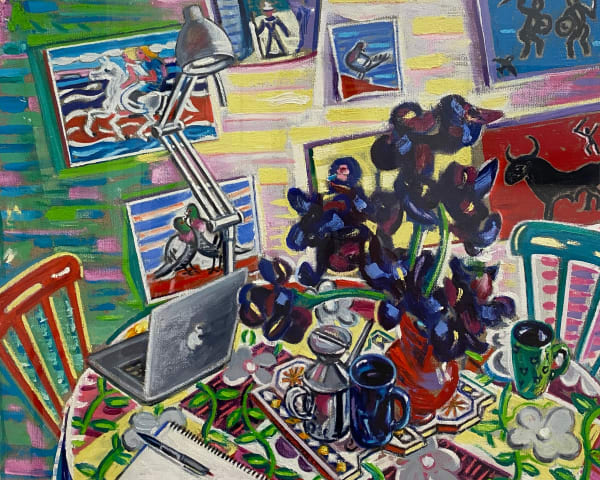 Michael Cullen, Studio Corner with Irises