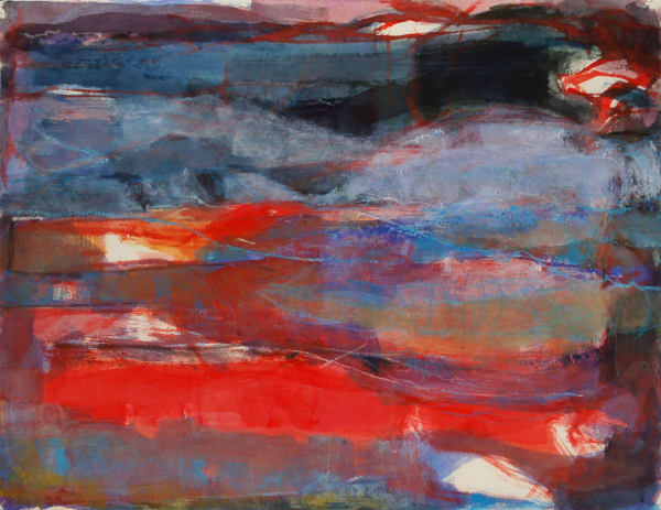 Makiko Nakamura, Red lake and sleeping giant, 2019