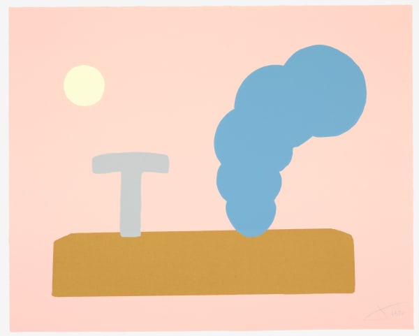 Estampe orignale de l'artiste Jacques Julien Produites sur les presses de sérigraphie de l'atelier TCHIKEBE à Marseille
