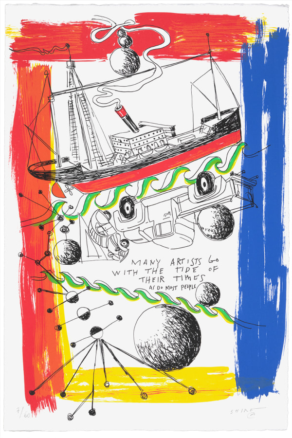 Sérigraphie originale d'art de Peter Shire imprimée à l'atelier TCHIKEBE à Marseille