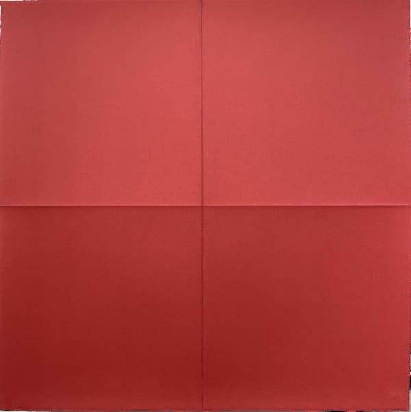 Croix, 2025 Noël Dolla 45 x 45 cm Sérigraphie 5 passages sur Arches BFK Rives 300 gr plié Édition de 50 exemplaires + 5 E.A.