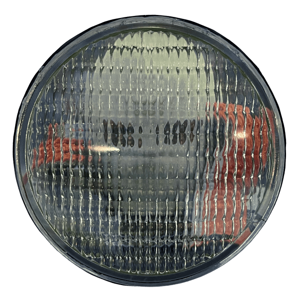 Thomas Mailaender Les lentilles, 2024 Signé au dos Photographie de magazine montée sous lentille de phare de voiture 17,8 x 17,8 cm