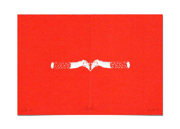 Mothi Limbu Mégots, 2011 Signée et numérotée Sérigraphie sur Freelife Kendo 320 gr 19 x 28 cm Édition de 8 exemplaires + 2 E.A. (Edition record)