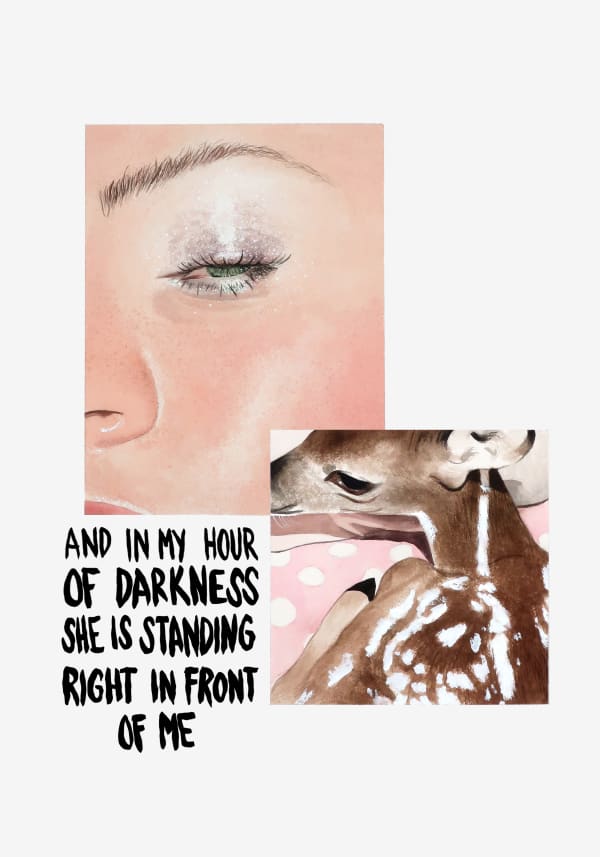 My Hour of Darkness, 2025 Léo Dorfner 50 x 35 cm Impression pigmentaire et sérigraphie sur Arches BFK Rives 310 gr Édition de 40 exemplaires + 6 E.A.