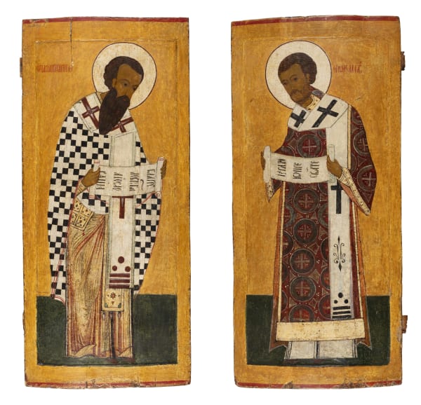 St John Chrysostom and Saint Basil, 16th century