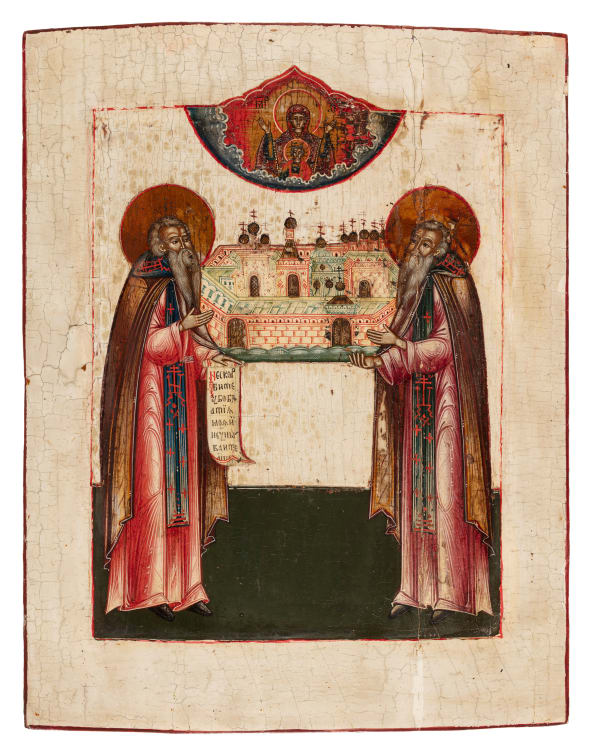 Saints Zossim and Savvatii, 18th century