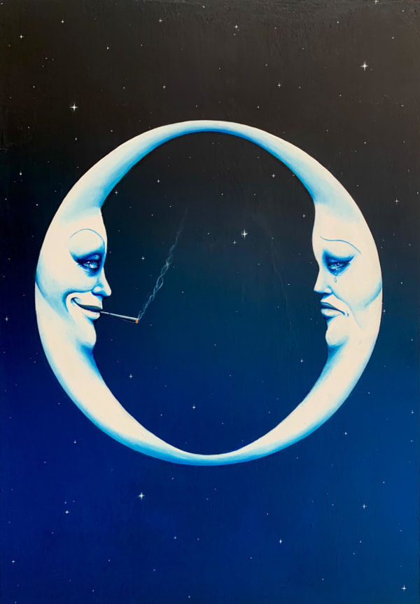 Samo Shalaby, "But I want one" (Moons), 2021