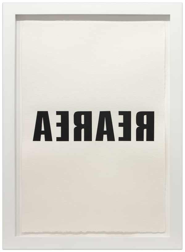 Kay Rosen, REAR AREA , 2015