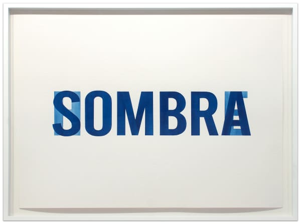 Kay Rosen, SOMBRA SOBRE EL HOMBRE (SHADOW OVER MAN), 2017-2018