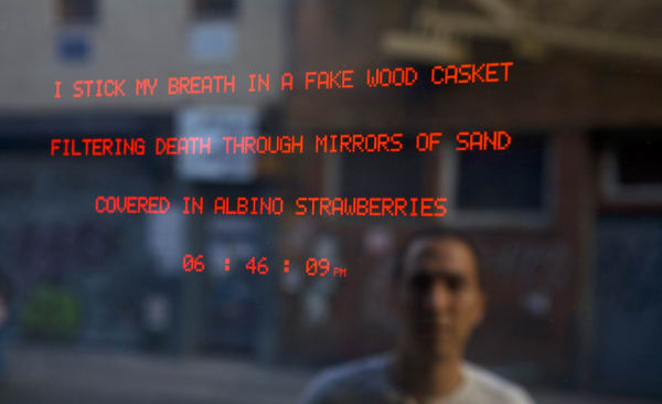 Yucef Merhi, The Poetic Clock 2.0, 2000