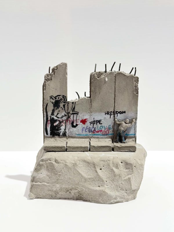 Banksy, Walled Off Hotel Souvenir (Rat/Freedom, Hope, Peace & Love)
