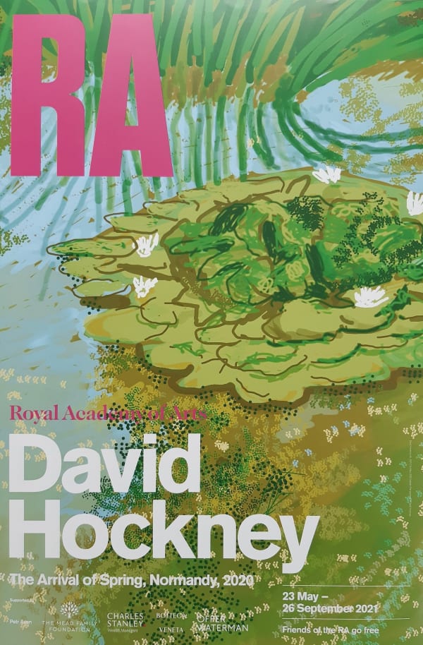 David Hockney, The Arrival of Spring Exhibition Poster No. 340