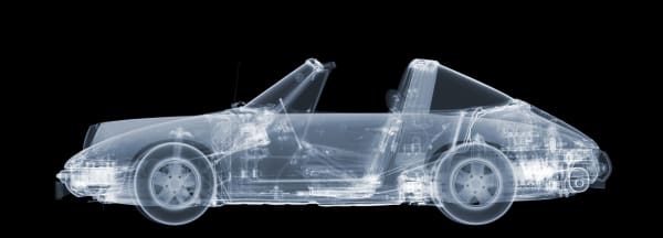 Nick Veasey, Porsche Targa - no roof