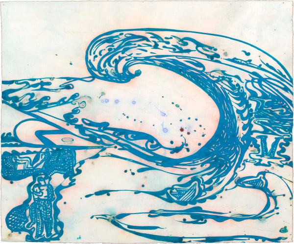 Sharon Horvath Elemental Drift #2, 2008 SIgned and dated verso: SHARON HORVATH 2008 dispersed pigment, ink and polymer on paper mounted on canvas 20 x 24 inches