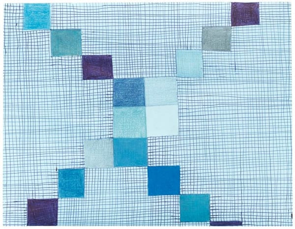 Thomas Nozkowski Untitled (CP-5), 2013 colored pencil and ink on paper 8 1/2 x 11 inches 15 3/4 x 18 1/8 inches framed