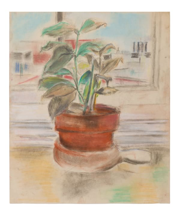 Jane Freilicher Untitled (Still Life), c. 1954 pastel on paper 17 x 14 inches