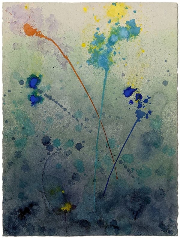 Gustavo Bonevardi Composition, October 6, 2021 signed and dated verso watercolor and gouache 30 x 22 inches 34 1/4 x 26 3/4 inches framed